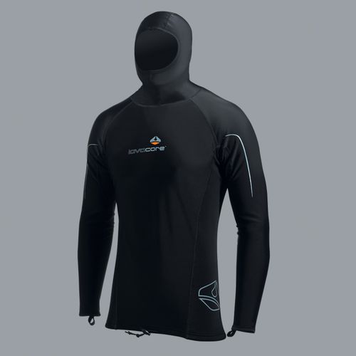 Camiseta de neopreno de manga larga - L/S - LavaCore International - con capucha
