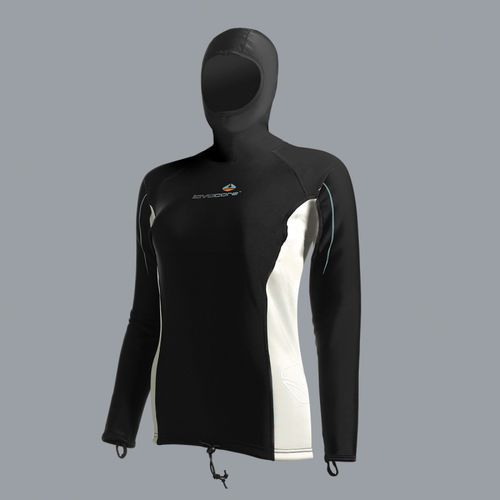 Camiseta de neopreno de manga larga - L/S - LavaCore International - con capucha / para mujer