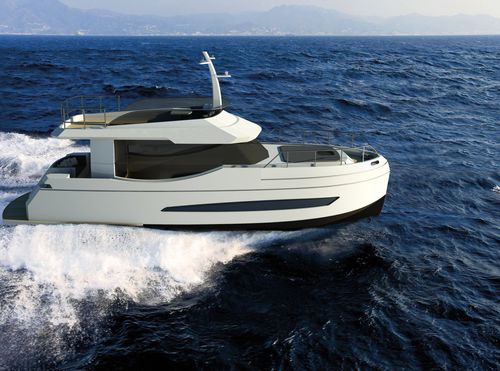 Barco cabinado intraborda - GreeNaval 40 - Naval Yachts - híbrido / bimotor / open