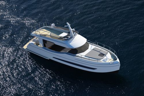 Barco cabinado intraborda - GreeNaval 50 - Naval Yachts - híbrido / bimotor / de aluminio