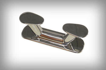 Bita de amarre para barco - Mazzer Srl - doble / de acero inoxidable