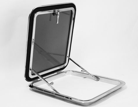 Escotilla para barco - Mazzer Srl - cuadrada / abrible