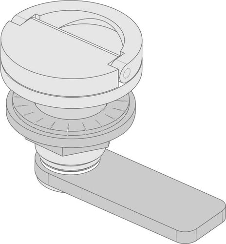 Pestillo para barco - EC101 - Mazzer Srl - de leva / de acero inoxidable