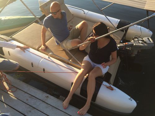 Bote eléctrico - Siesta Solemaran - PEHN Bootsbau - catamarán / intraborda / de desplazamiento