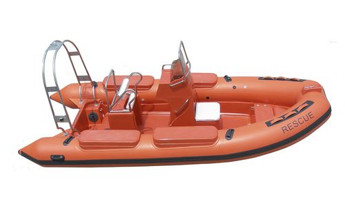 Barco profesional barco de salvamento - Piranha P550 Club - Piranha Ribs Ltd - fueraborda / embarcación neumática semirrígida