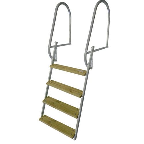 Escalera para pantalán - 080600 - A-Laiturit - plegable / de baño / de acero inoxidable