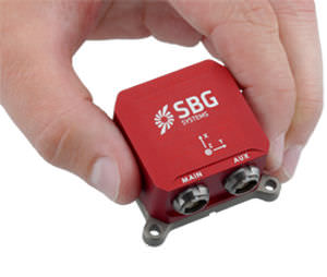 Sistema de navegación inercial para AUV - Ellipse-E - SBG systems - para buque / para ROV / marino