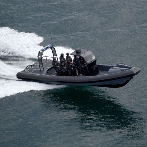 Barco profesional hidrojet intraborda - 1400 DEFCON RFB - ARESA SHIPYARD - GRP / embarcación neumática semirrígida