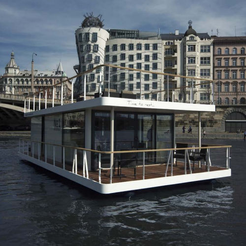 Barco casa fueraborda - No1 Living 47' - HOUSEBOAT s.r.o. - con 2 camarotes