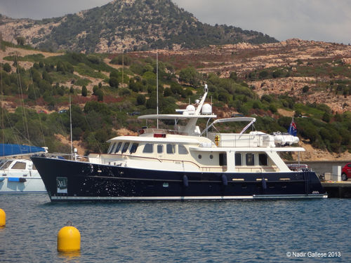 Trawler intraborda - Delfino 70 - De Alm  - con fly / de acero