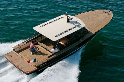 Barco cabinado intraborda - PICNIC CABIN® - DUBOURDIEU - diésel / bimotor / con hard-top