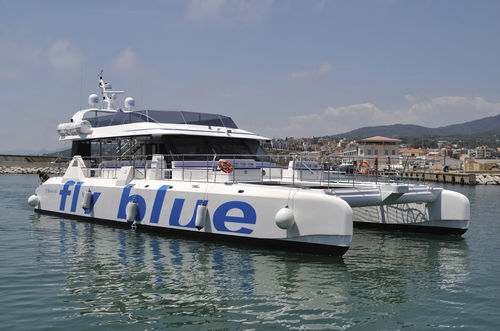Barco profesional barco turístico - FLY BLUE TRES - Drassanes Dalmau, S.A - catamarán / intraborda