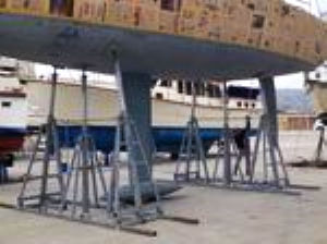 Cuna para velero - MBV Ton. 10 - Naval Tecno Sud - inclinación regulable / transportable
