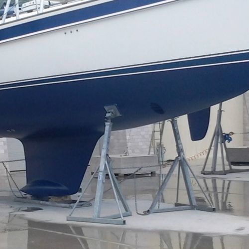 Cuna para barco a motor - CIF Ton.7 o Ton.10 o Ton.15 h. 8/12 - Naval Tecno Sud - para velero / soporte de inclinación fija