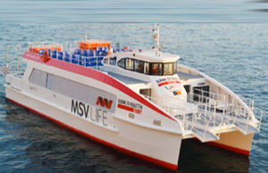 Ferri de pasajeros catamarán - 19 - Gold Coast Ships Australia - de alta velocidad / híbrido / costero