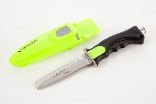 Cuchillo de buceo - CHISEL 12CM  - Typhoon International Limited - de hoja de doble filo