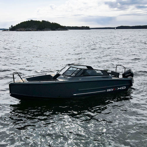 Runabout fueraborda - DSCVR 9 - XO Boats - con doble consola / bow-rider / open