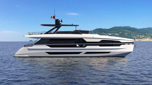 Yate a motor de crucero - 950 - PERMARE SRL - clásico / con fly / IPS