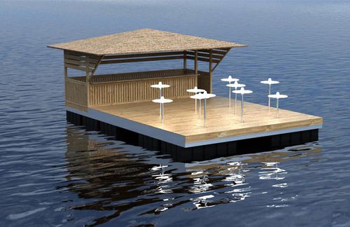 Plataforma flotante - AquaTerrazza - Aquashell - para puerto deportivo / a medida