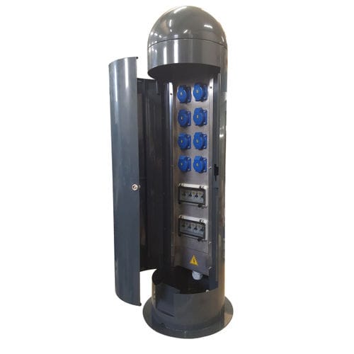 Torreta con iluminación integrada - MAGNUM  - New VMR SRL - de suministro eléctrico / de suministro de agua / para pantalán