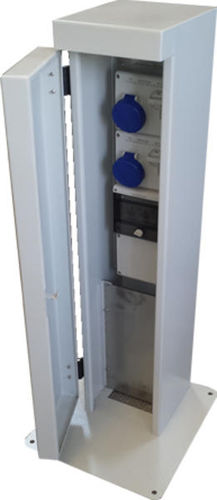 Torreta de suministro eléctrico - ICEBERG - New VMR SRL - de suministro de agua / para pantalán / de acero inoxidable