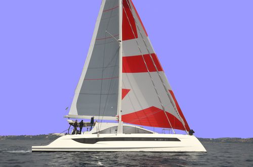 Yate de vela catamarán - Class 6 - O-Yachts - de crucero / con 3 camarotes / con popa abierta