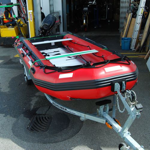 Embarcación neumática fueraborda - Ocean470T - Seamax Canada (Inflatable Boats) - semirrígida / 12 personas máx. / con suelo de aluminio