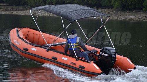 Bimini top para embarcación neumática - Seamax Canada (Inflatable Boats) - para caseta del timón / de poliéster / rígido