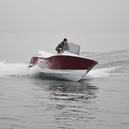 Barco open fueraborda - Akes 19  - NAUTICA CANCELLI CESARE - con consola central / de aluminio / 6 personas máx.