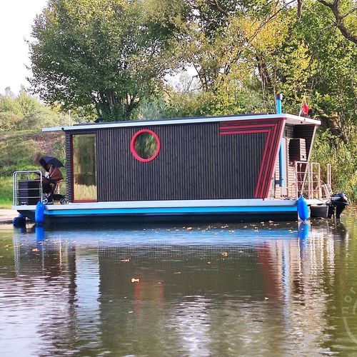 Barco casa fueraborda - Eco18 - HOUSEBOAT - de GLP / de pesca / de aluminio