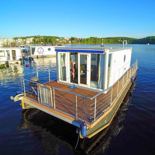 Barco casa multicasco - Nordic40 / Evo24 - HOUSEBOAT - fueraborda / de aluminio / con 4 literas