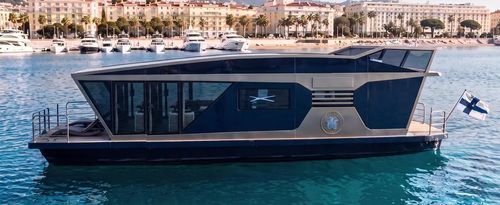 Barco casa intraborda - Sabre 49 - Nordic Season - bimotor / con doble cubierta solar / flotante