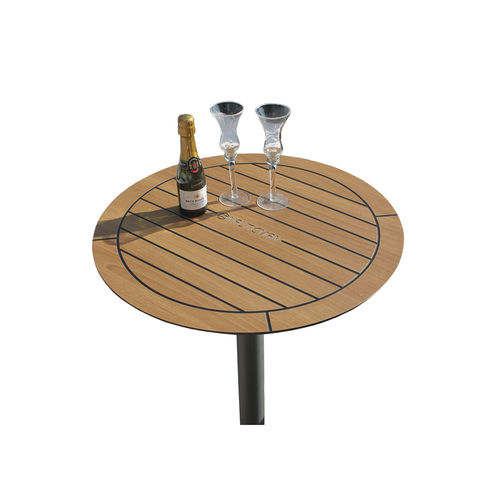 Mesa de cockpit para yate - t002 - NAUTICMAN® - fija / de teca