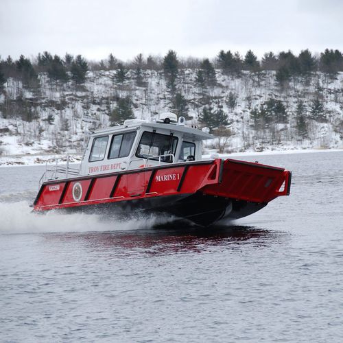 Barco profesional barco de bomberos - 32’ Bullnose - Stanley Aluminum Boats - fueraborda