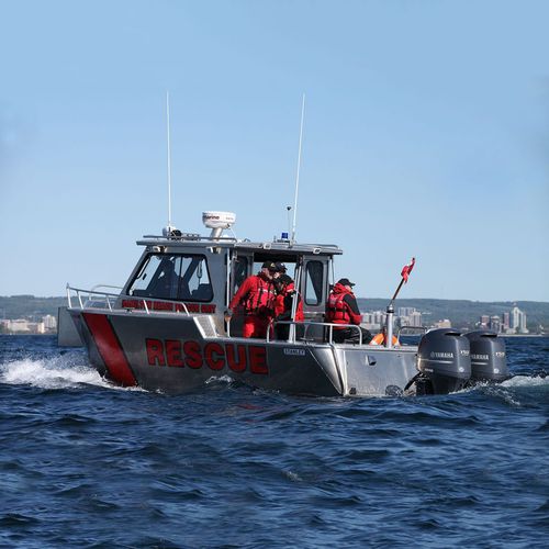 Barco profesional barco de salvamento - 27’ Hard Top - Stanley Aluminum Boats - fueraborda