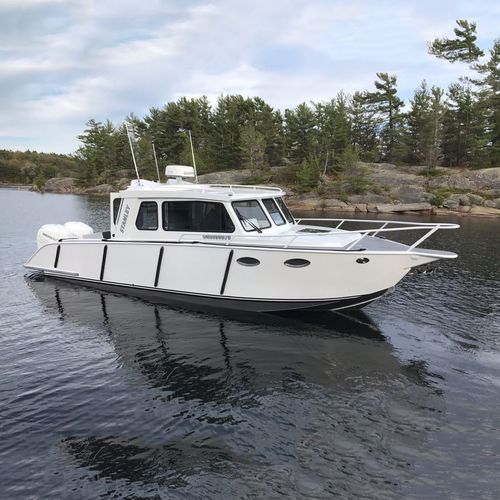 Barco profesional barco de vigilancia - 31’ - Stanley Aluminum Boats - fueraborda
