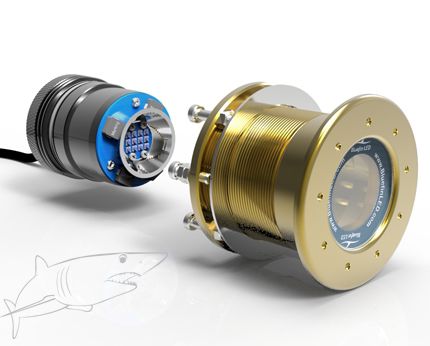 Iluminación subacuática para barco - Mako M12 IFM  - BluefinLed - para yate / LED / pasacascos