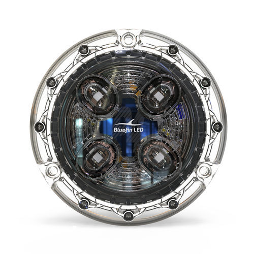Iluminación subacuática para barco - Piranha P4 Polymer  - BluefinLed - para yate / LED / para montaje en superficie