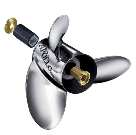 Hélice para barco - Apollo   - Michigan Marine Propulsion - de paso fijo / 3 palas / de acero inoxidable