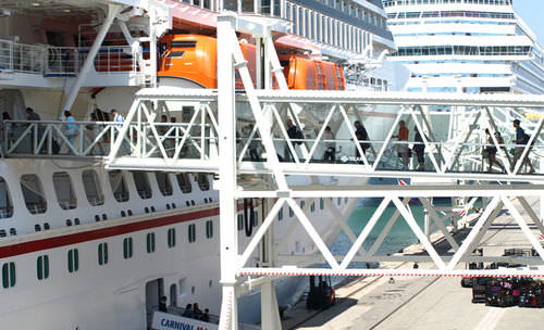 Pasarela para buque de crucero - PEGASUS - ADELTE - para ferri / para terminal / telescópica