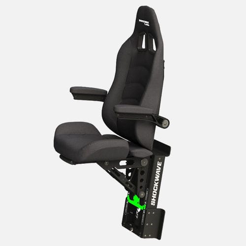 Asiento piloto - SW-S2-1202-BM  - Shockwave Seats - para barco de uso profesional / para barco offshore / con reposabrazos