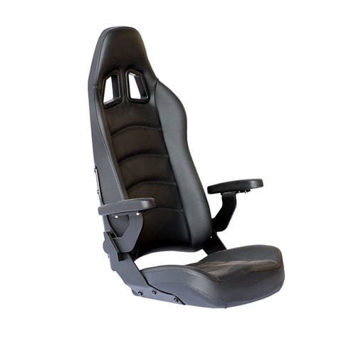 Asiento para barco - COMMANDER HIGH-BACK - Shockwave Seats - con reposabrazos / respaldo alto / plegable