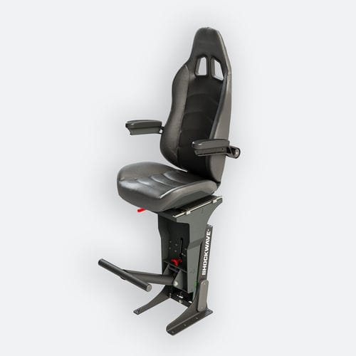 Asiento para barco - SW-S2-1200-HM-FF - Shockwave Seats - con reposabrazos / con suspensión / 1 plaza