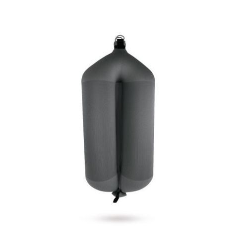 Defensa para barco - T52 - FENDERTEX - tubular / negra / azul