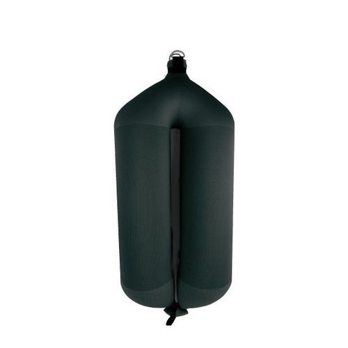 Defensa para barco - T73 - FENDERTEX - tubular / negra / azul