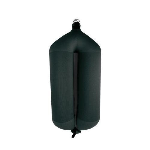 Defensa para barco - T84 - FENDERTEX - tubular / negra / azul
