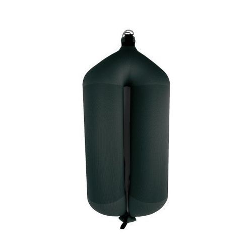 Defensa para barco - T124 - FENDERTEX - tubular / negra / azul