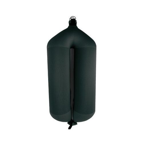 Defensa para barco - T145 - FENDERTEX - tubular / negra / azul