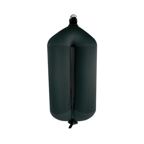 Defensa para barco - T207 - FENDERTEX - tubular / negra / gris