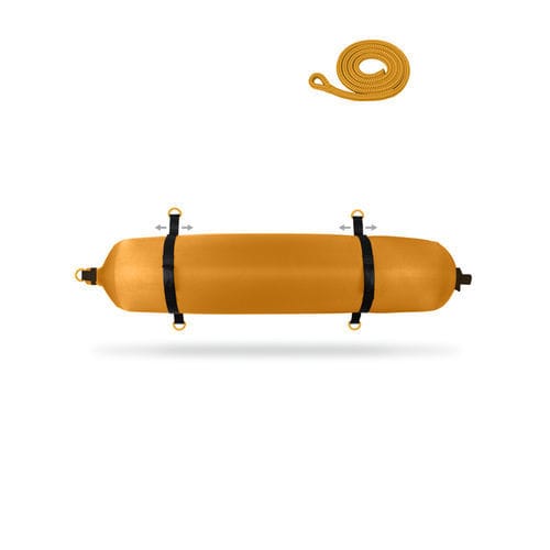 Defensa para barco - C series - FENDERTEX - para pantalán / cilíndrica / negra